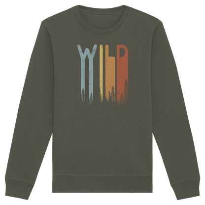 Wild Retro Schriftzug - Organic Basic Unisex Sweatshirt