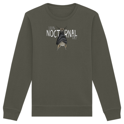 100% nachtaktive Fledermaus - Organic Basic Unisex Sweatshirt