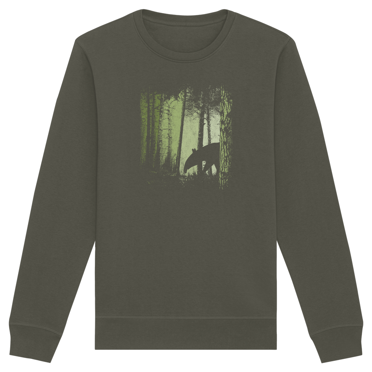 Lässiger Tapir im Zwielicht Wald - Organic Basic Unisex Sweatshirt