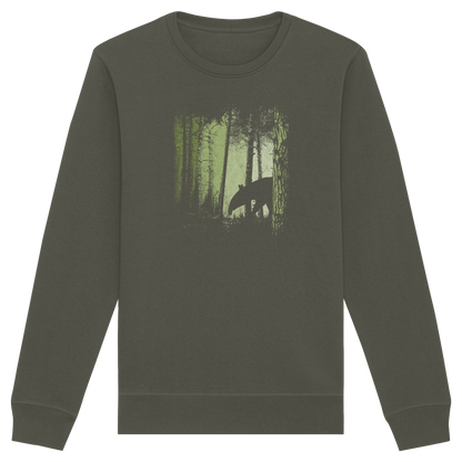 Lässiger Tapir im Zwielicht Wald - Organic Basic Unisex Sweatshirt