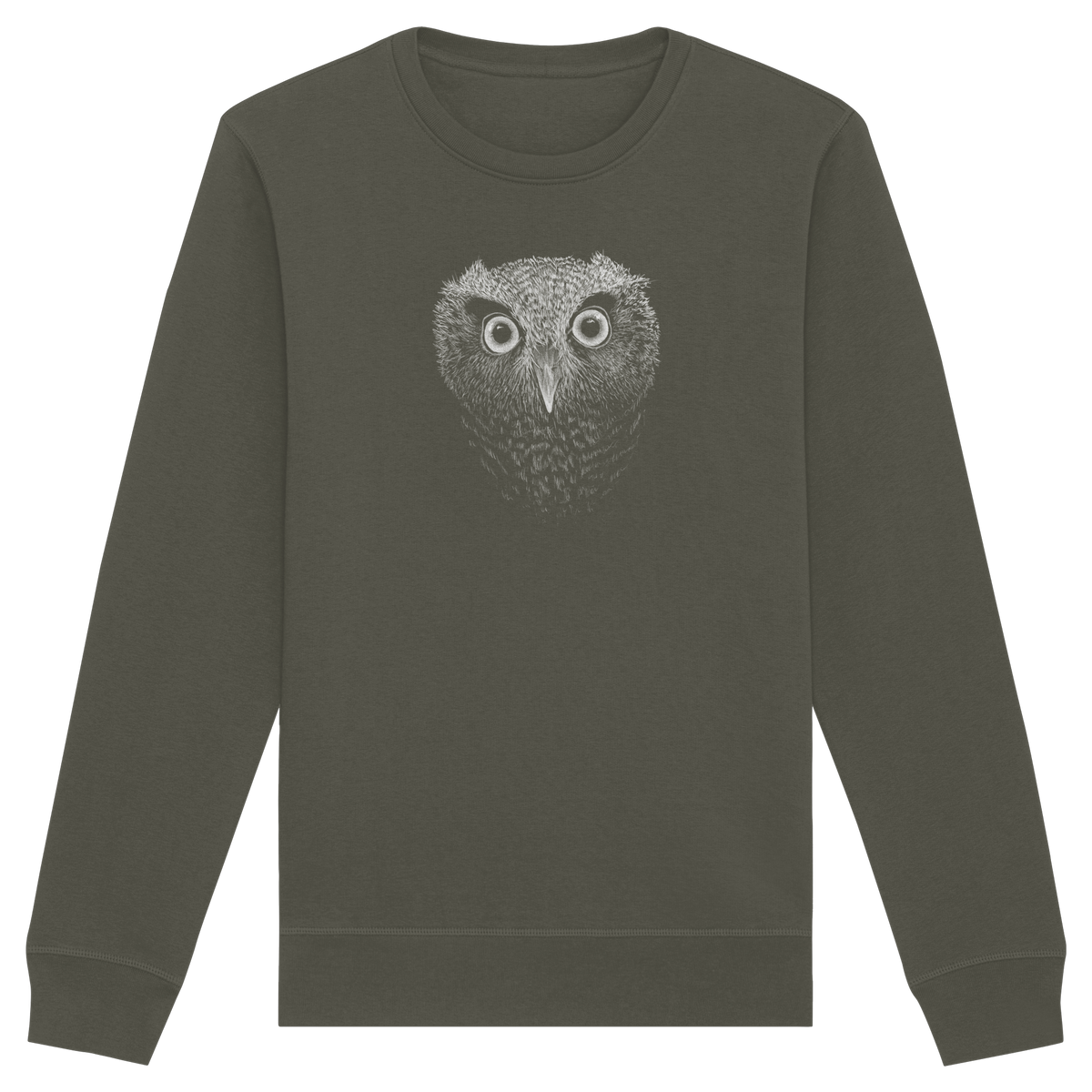 Eule Kritzelkunst Illustration - Organic Basic Unisex Sweatshirt