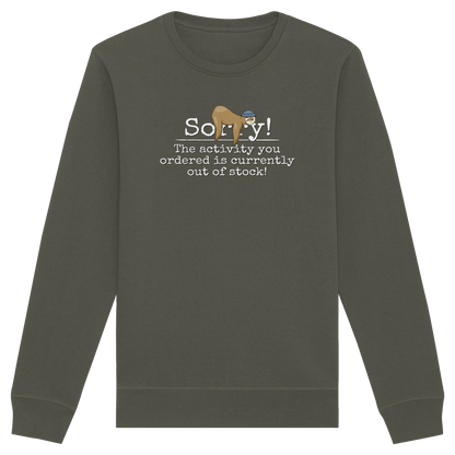 No-Activity Faultier - Organic Basic Unisex Sweatshirt