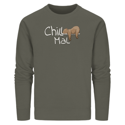 Chill Mal schläfriger Braunbär - Organic Basic Unisex Sweatshirt