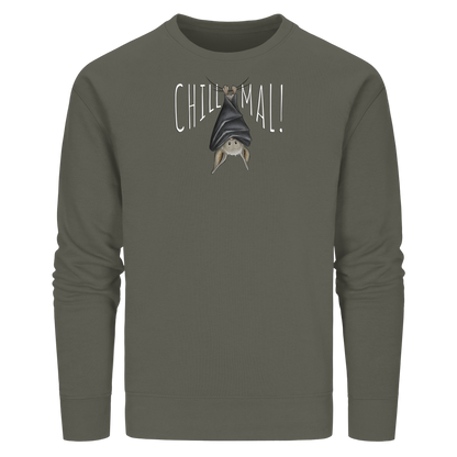 Chill Mal gemütliche Fledermaus - Organic Basic Unisex Sweatshirt