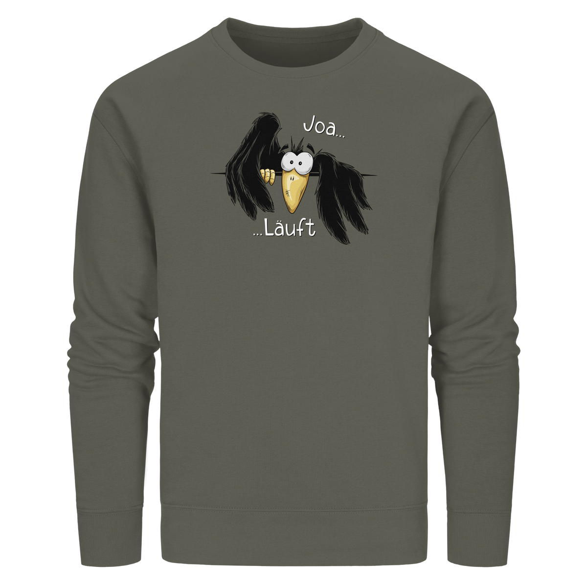 Joa Läuft Krähe gechillter Rabe - Organic Basic Unisex Sweatshirt