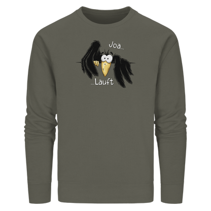 Joa Läuft Krähe gechillter Rabe - Organic Basic Unisex Sweatshirt