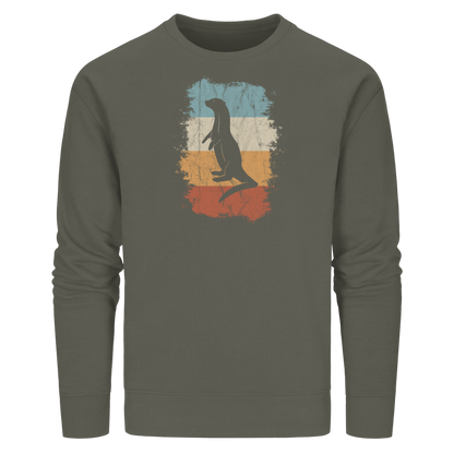 Retro Otter Fischotter Silhouette - Organic Basic Unisex Sweatshirt