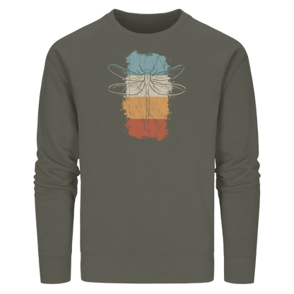 Retro Kunst Libelle | Vintage Dragonfly - Organic Basic Unisex Sweatshirt