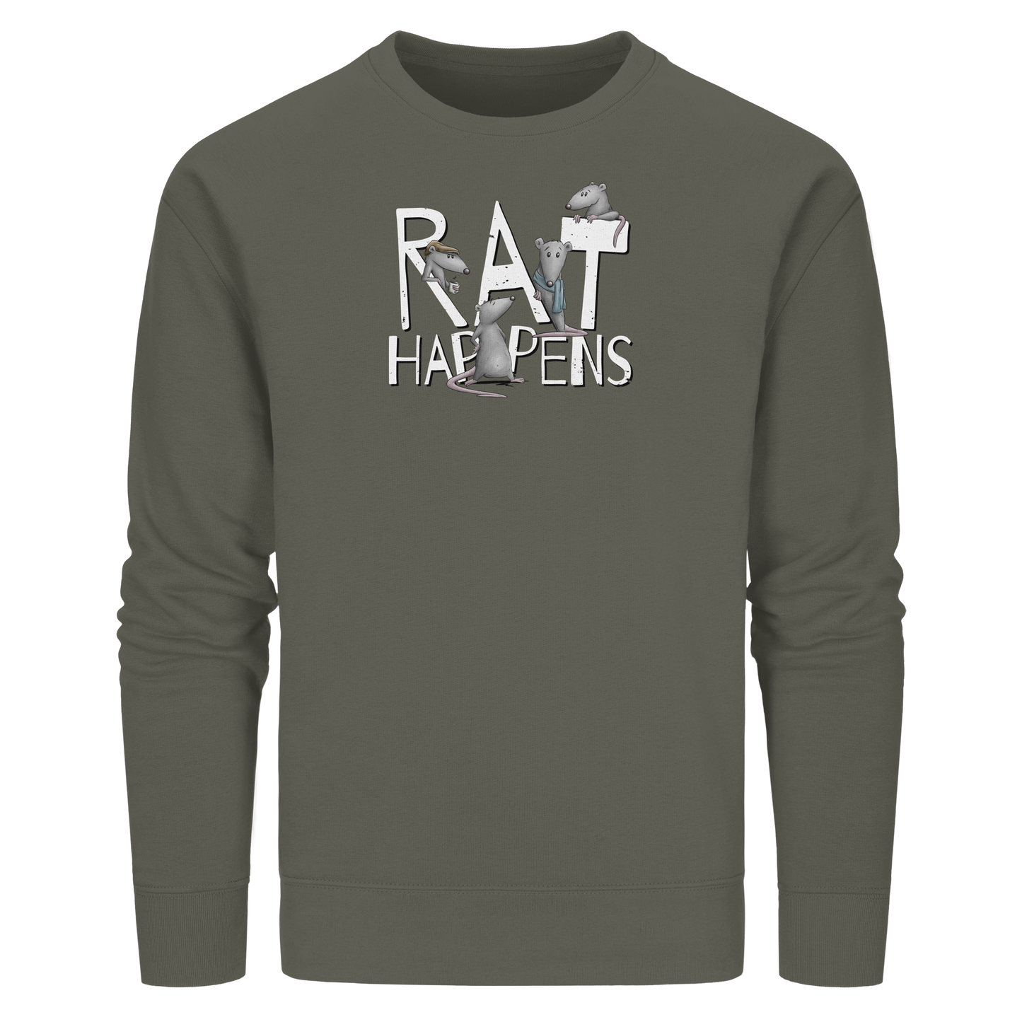 Rat Happens Ratten - Organic Basic Unisex Sweatshirt