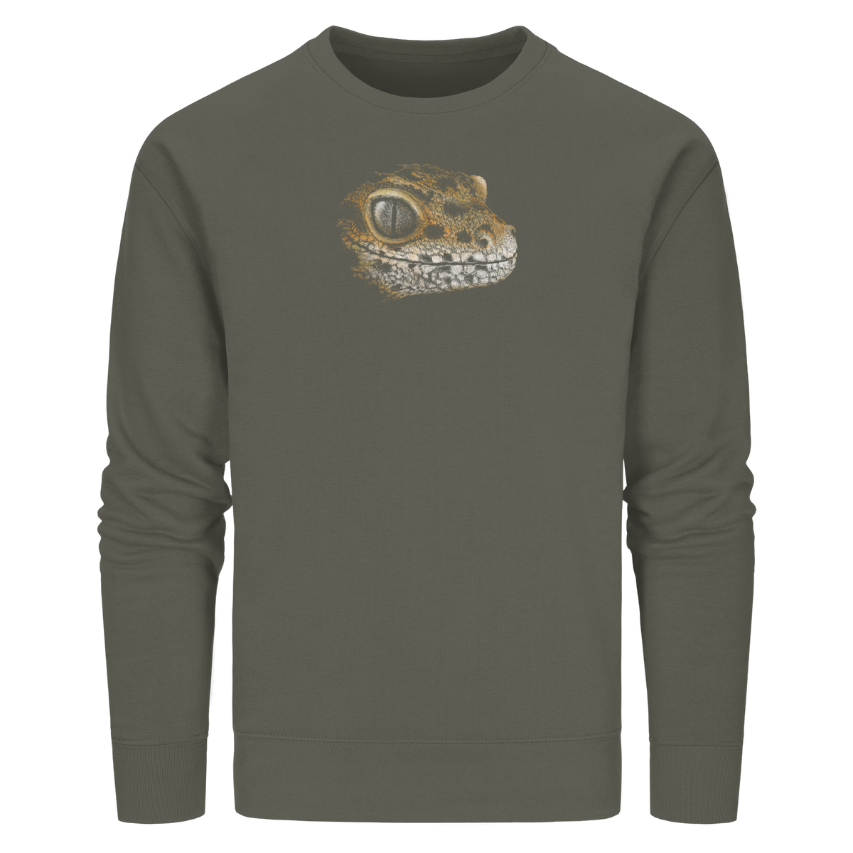 Leopard Gecko Skizze Kritzelkunst - Organic Basic Unisex Sweatshirt