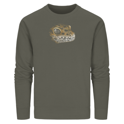 Leopard Gecko Skizze Kritzelkunst - Organic Basic Unisex Sweatshirt