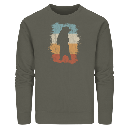 Retro Bären-Silhouette - Organic Basic Unisex Sweatshirt