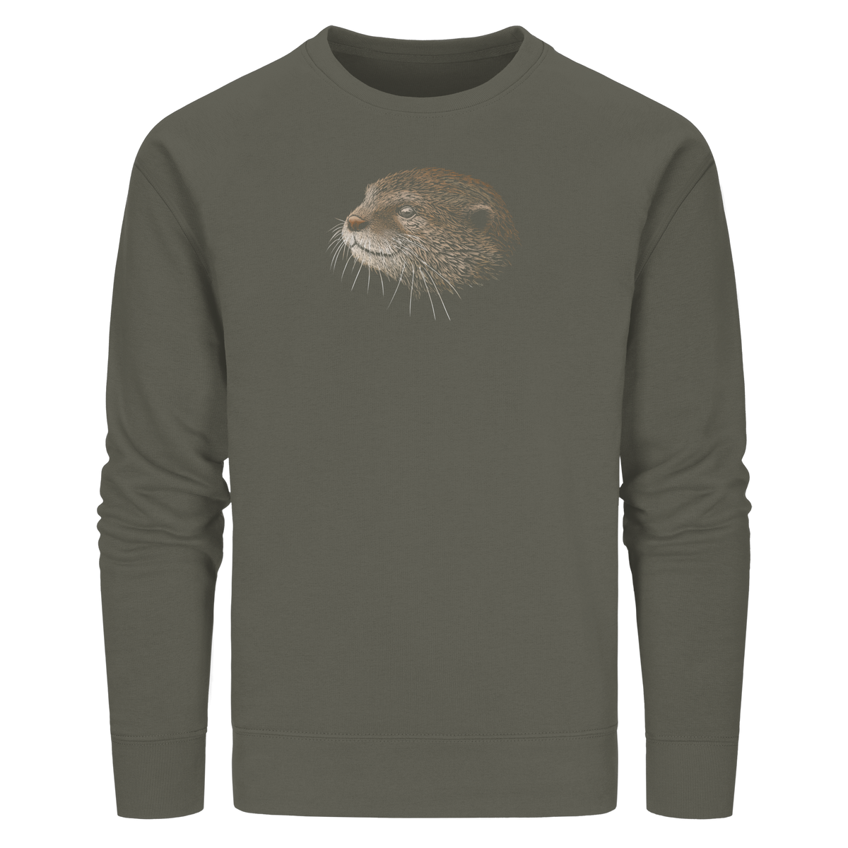 Otter Bleistift Zeichnung KritzelKunst - Organic Basic Unisex Sweatshirt