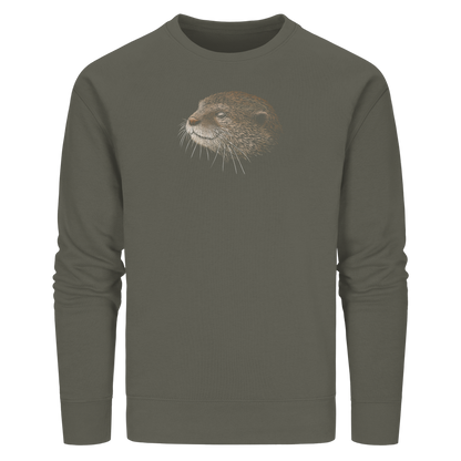 Otter Bleistift Zeichnung KritzelKunst - Organic Basic Unisex Sweatshirt