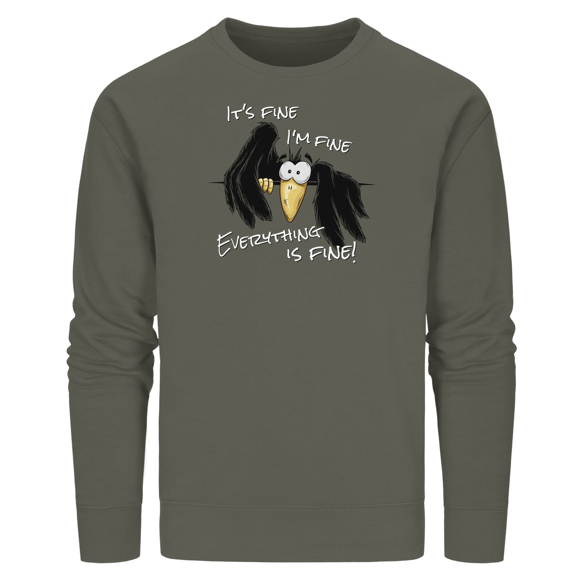 I’m Fine Rabe | Alles Gut Krähe - Organic Basic Unisex Sweatshirt