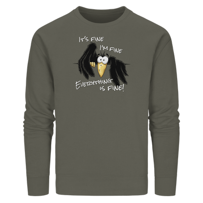 I’m Fine Rabe | Alles Gut Krähe - Organic Basic Unisex Sweatshirt