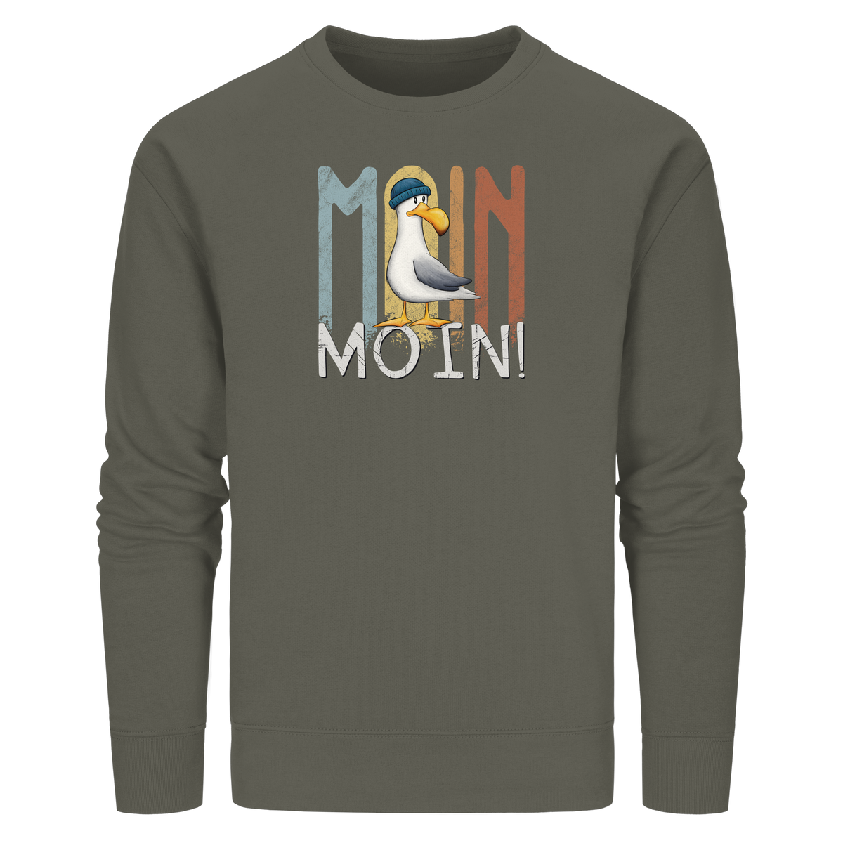 Moin Moin norddeutsche Möwe - Organic Basic Unisex Sweatshirt