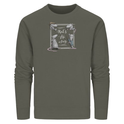 Rat’s The Way Kaffeehaus Ratten - Organic Basic Unisex Sweatshirt