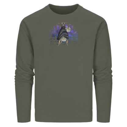 Fledermaus in blauer Nacht - Organic Basic Unisex Sweatshirt