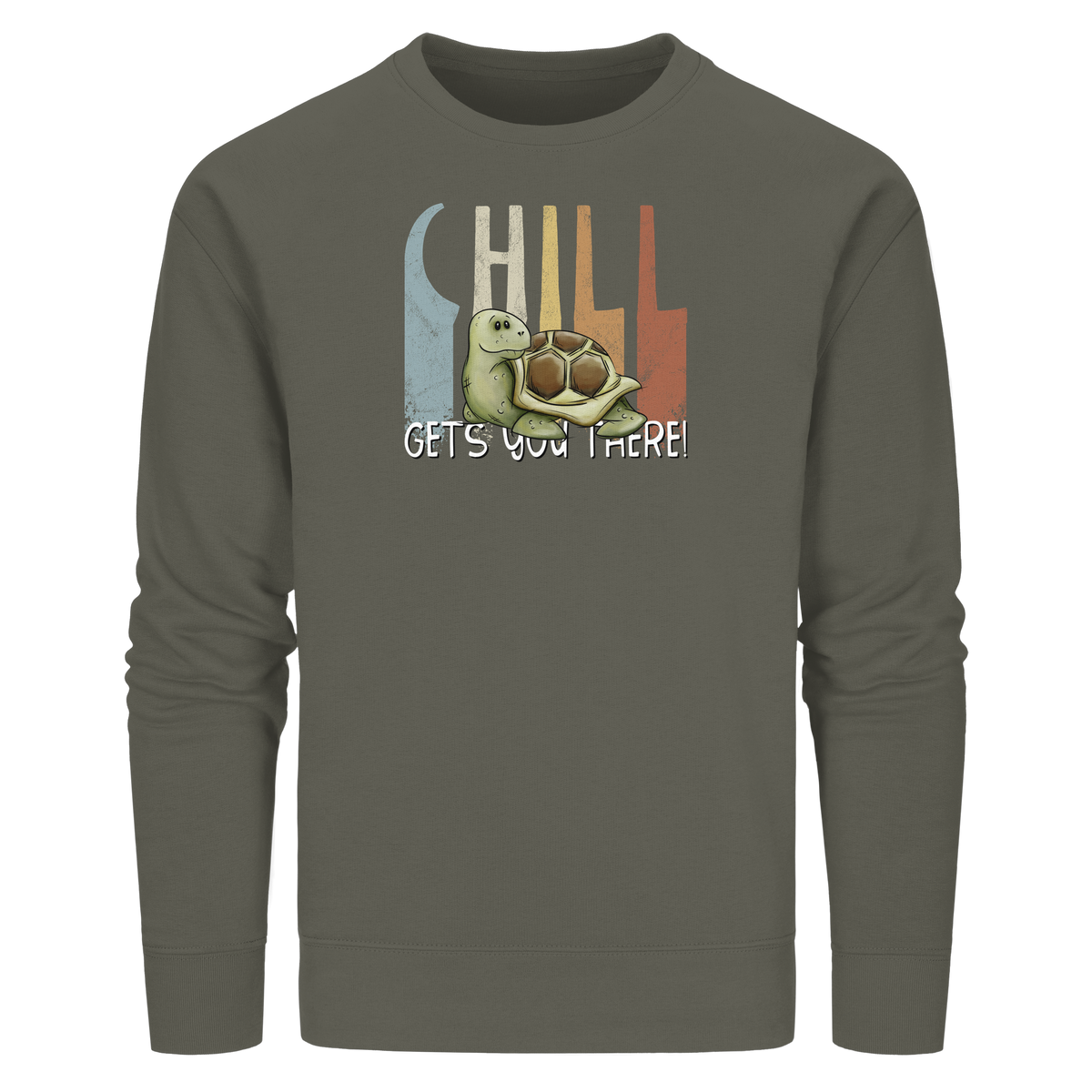 Gechillt gemütliche Schildkröte - Organic Basic Unisex Sweatshirt