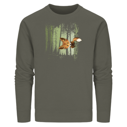 Fuchs im Zwielicht-Wald - Organic Basic Unisex Sweatshirt