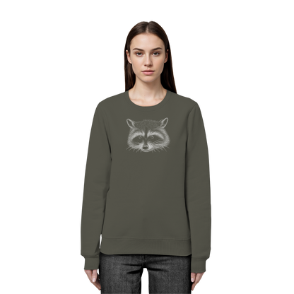 Waschbär Illustration Kritzelkunst - Organic Basic Unisex Sweatshirt