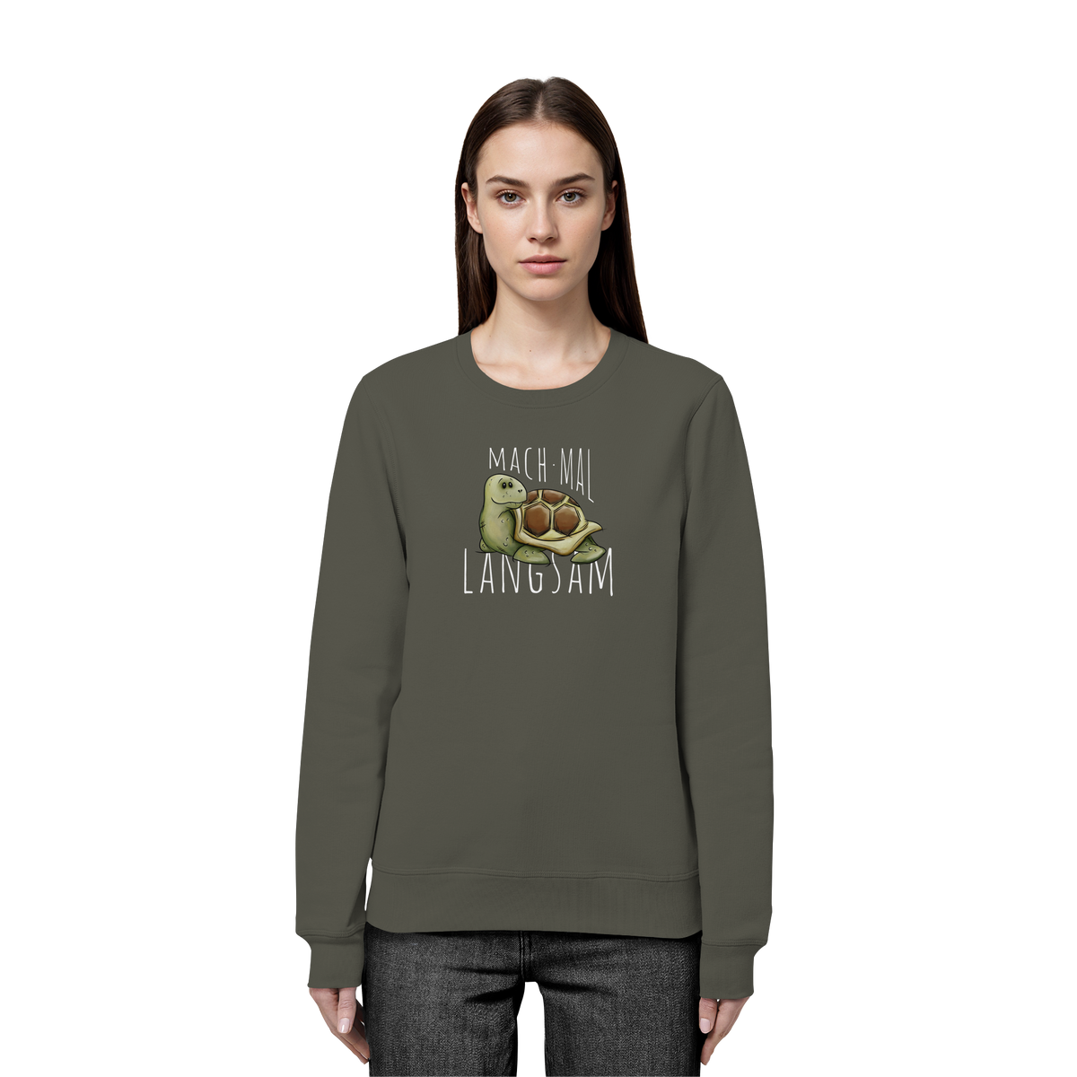 Mach mal langsam Schildkröte - Organic Basic Unisex Sweatshirt