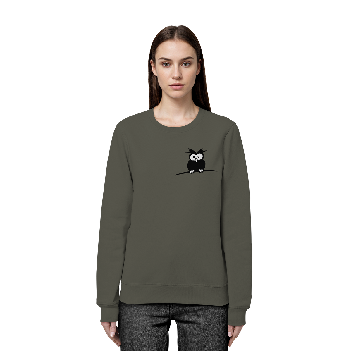 Kleine struppige Eule - Organic Basic Unisex Sweatshirt
