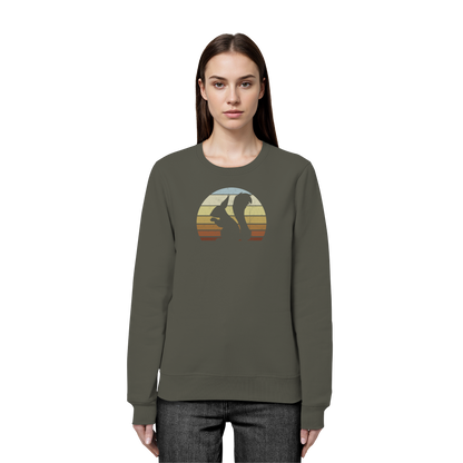 Retro Eichhörnchen Silhouette - Organic Basic Unisex Sweatshirt