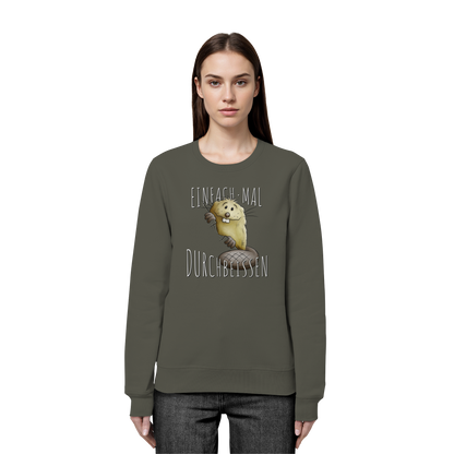 Einfach mal Durchbeissen Biber - Organic Basic Unisex Sweatshirt