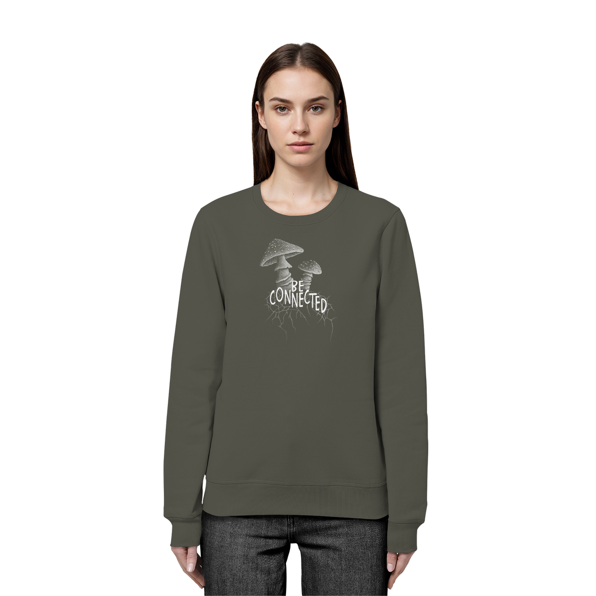 Be Connected Panther-Pilz - Organic Basic Unisex Sweatshirt