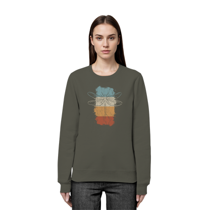 Retro Kunst Libelle | Vintage Dragonfly - Organic Basic Unisex Sweatshirt