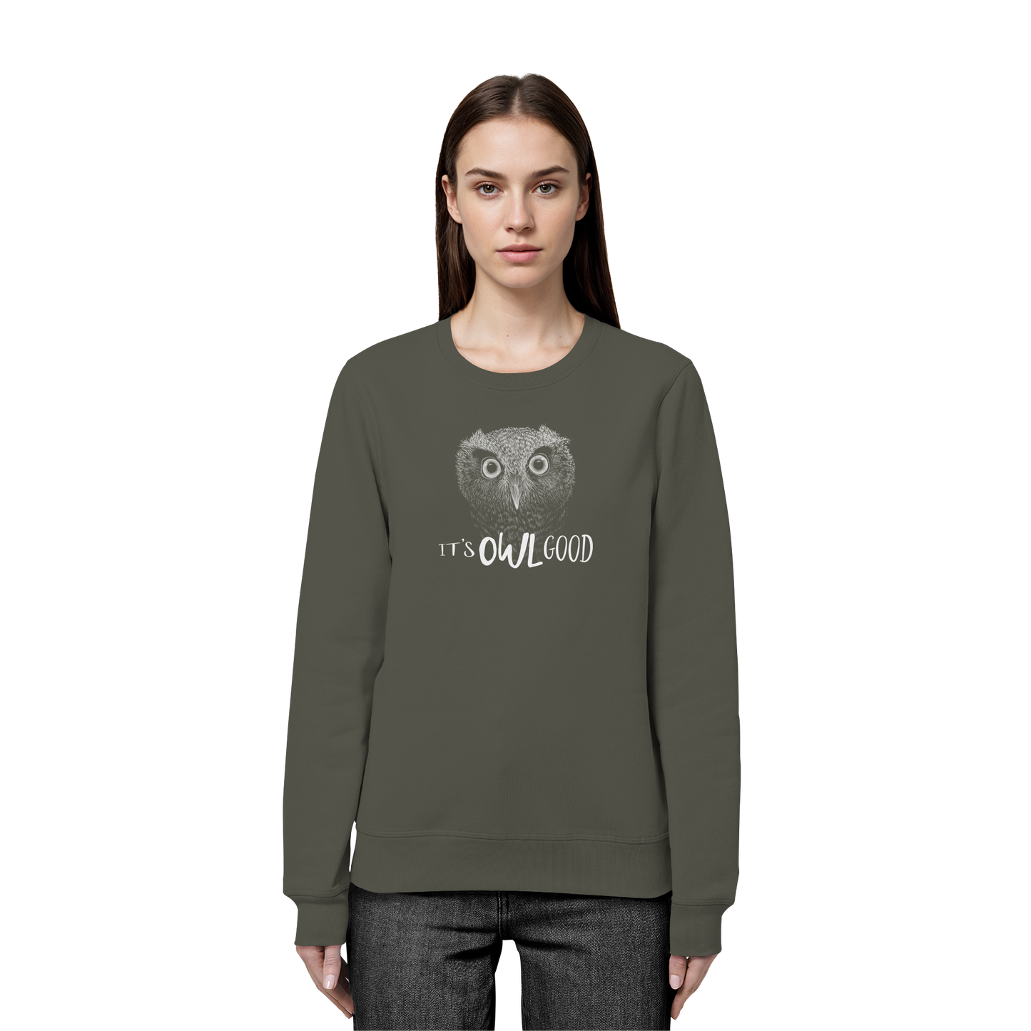 OWL Good | Kritzel-Kunst-Eule - Organic Basic Unisex Sweatshirt