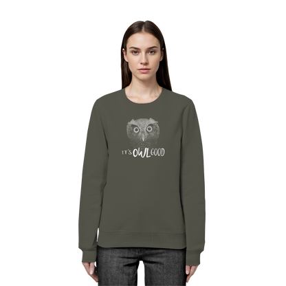 OWL Good | Kritzel-Kunst-Eule - Organic Basic Unisex Sweatshirt
