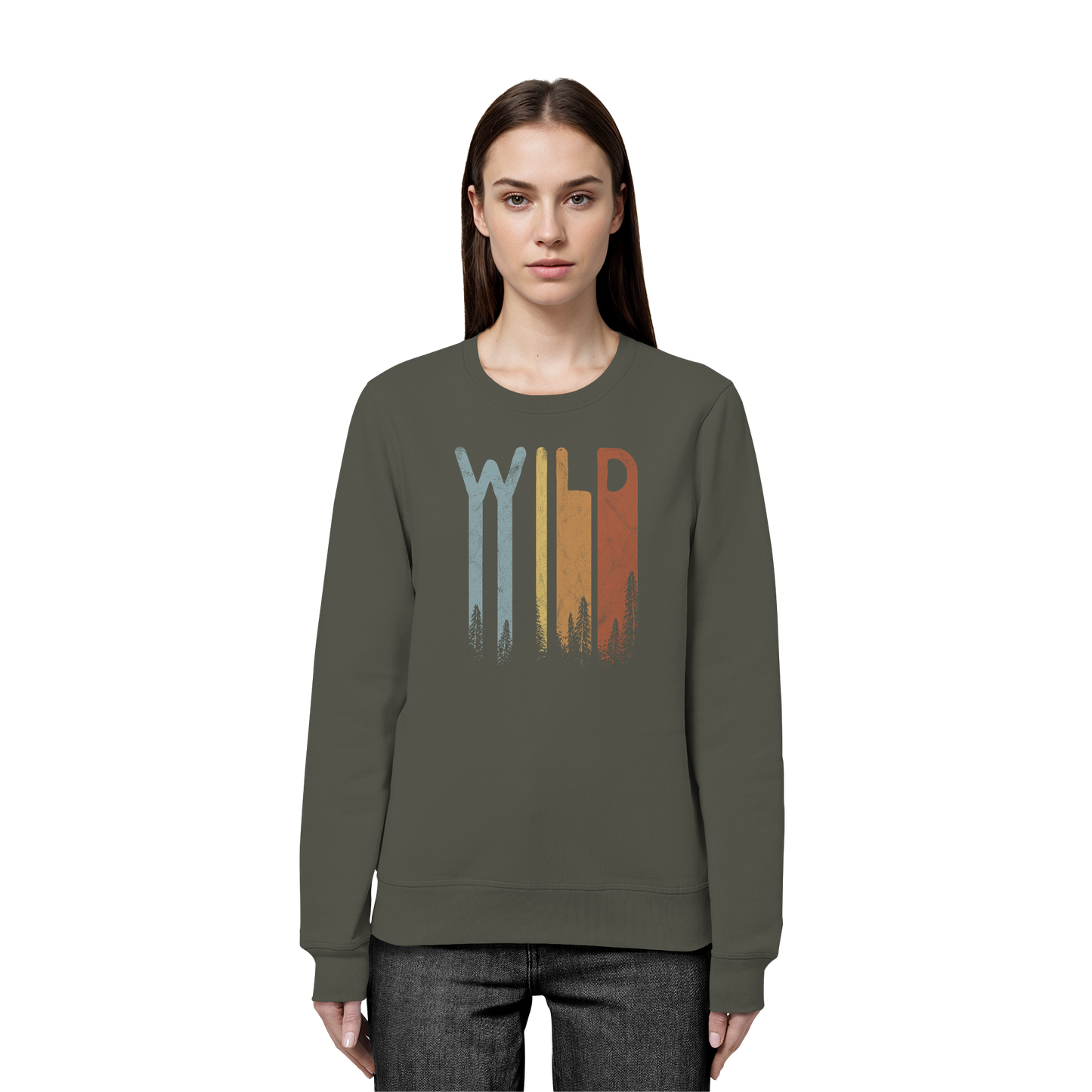 Wild Retro Schriftzug - Organic Basic Unisex Sweatshirt
