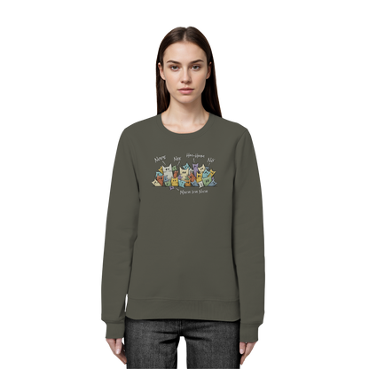 Nope, Nee, Nö Katzen - Organic Basic Unisex Sweatshirt
