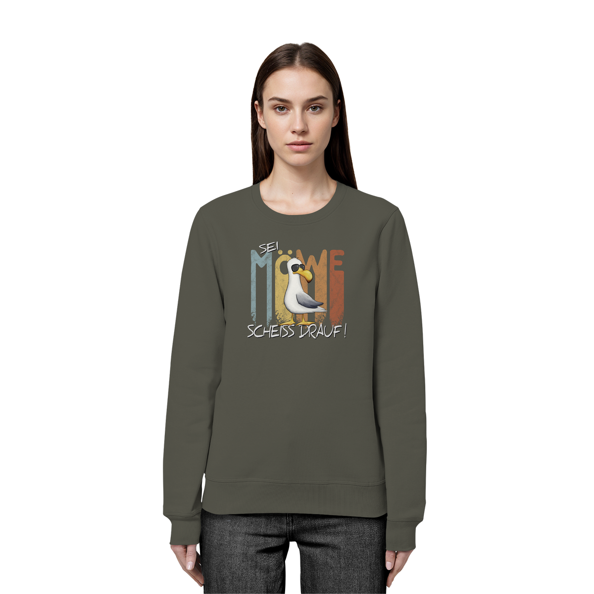 Sei Möwe Scheiß Drauf  - Organic Basic Unisex Sweatshirt