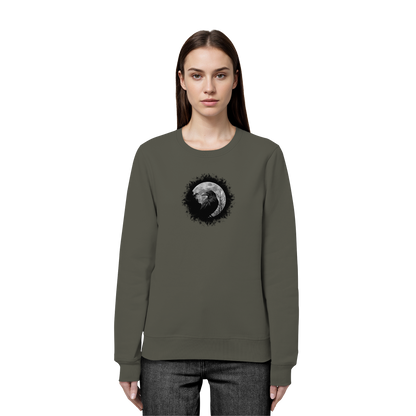 Schwarzer Rabe bei Vollmond  - Organic Basic Unisex Sweatshirt