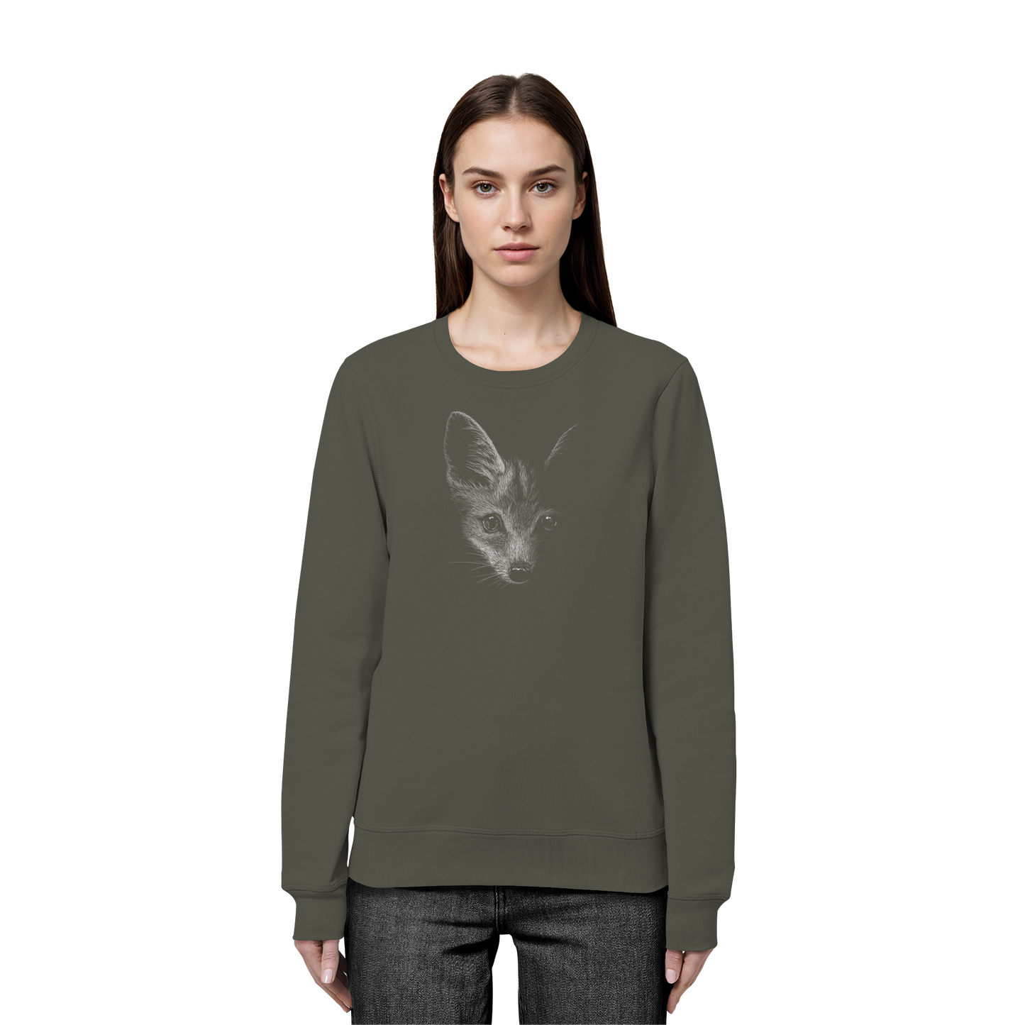 Fuchs Kritzelkunst Illustration - Organic Basic Unisex Sweatshirt