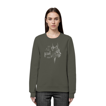 Just A Bit Feral Today! Wildkatze - Organic Basic Unisex Sweatshirt