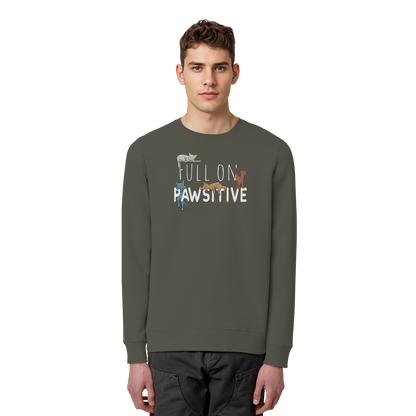 Full On Pawsitive! Gechillte Katzen - Organic Basic Unisex Sweatshirt