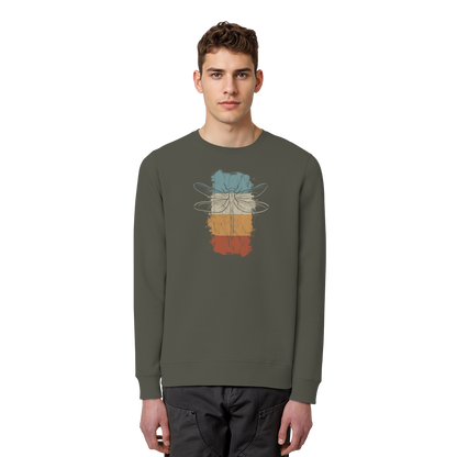 Retro Kunst Libelle | Vintage Dragonfly - Organic Basic Unisex Sweatshirt