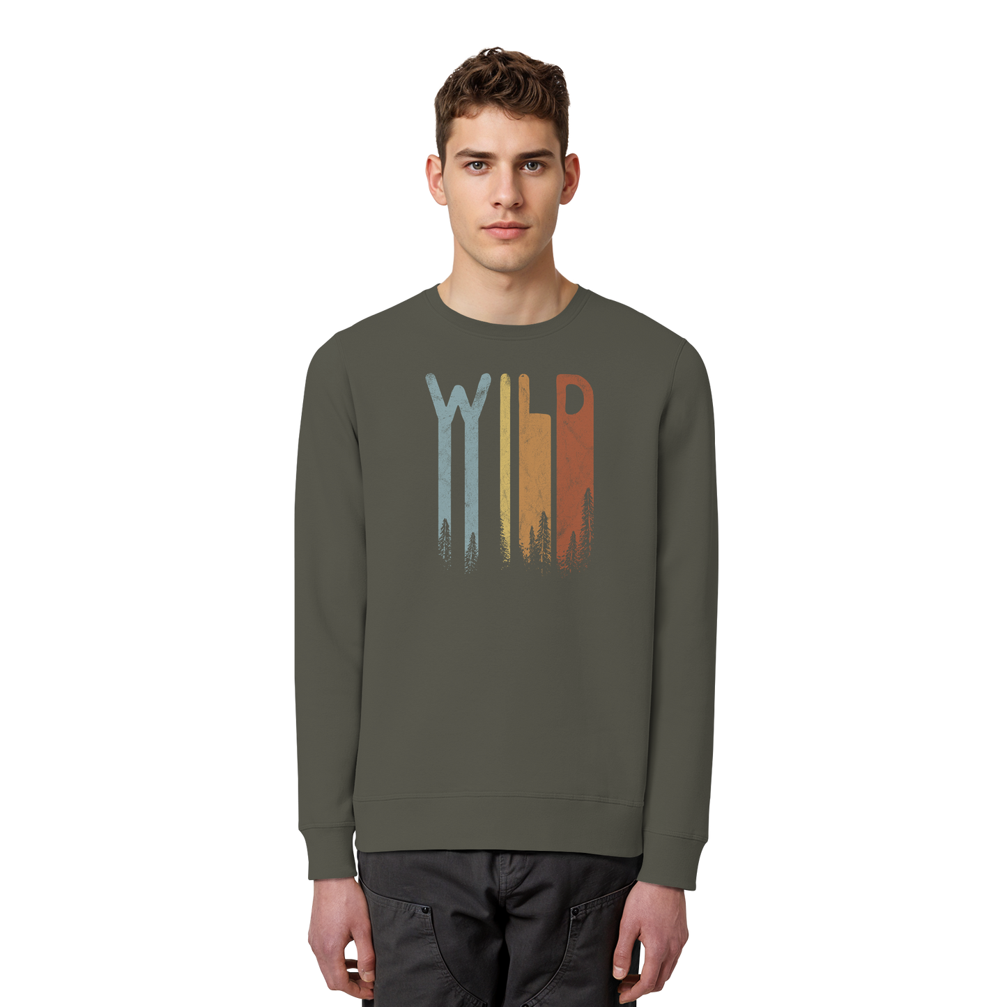 Wild Retro Schriftzug - Organic Basic Unisex Sweatshirt