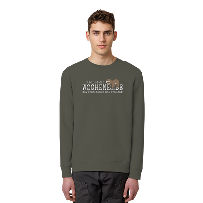 Kawaii Faultier Wochenende - Organic Basic Unisex Sweatshirt