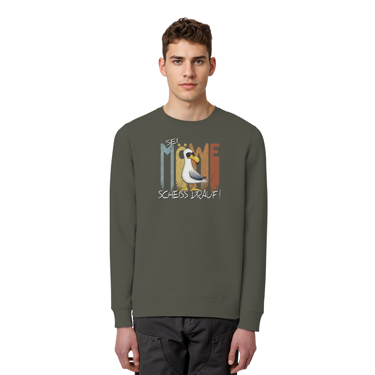 Sei Möwe Scheiß Drauf  - Organic Basic Unisex Sweatshirt