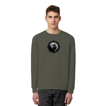 Schwarzer Rabe bei Vollmond  - Organic Basic Unisex Sweatshirt