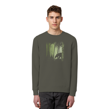 Lässiger Tapir im Zwielicht Wald - Organic Basic Unisex Sweatshirt