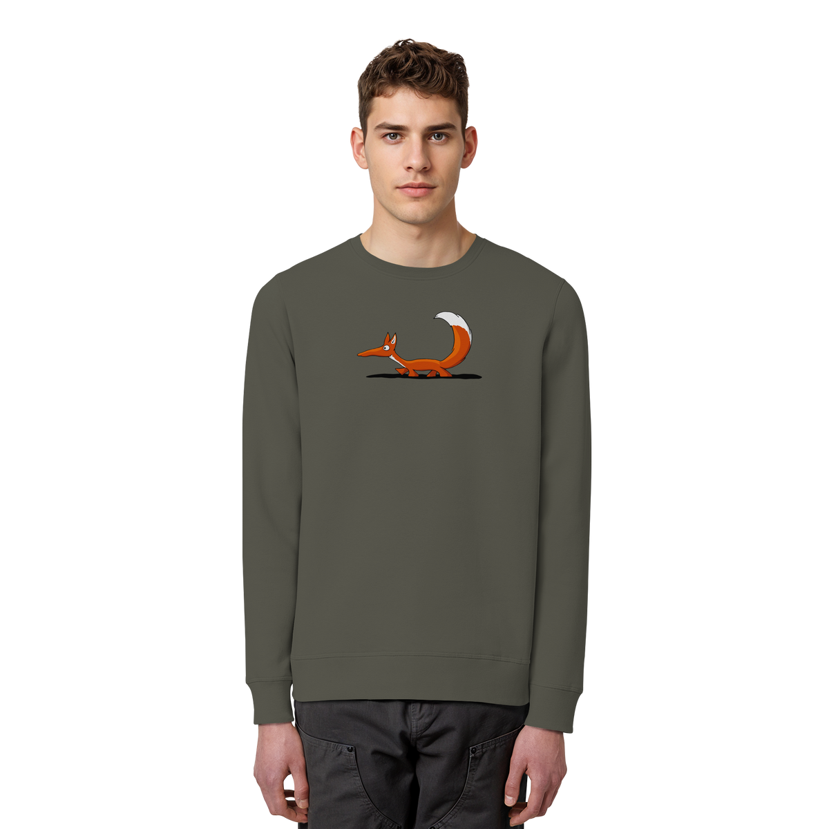 Lässiger cooler Fuchs | Mr. Fox, der Schleicher - Organic Basic Unisex Sweatshirt