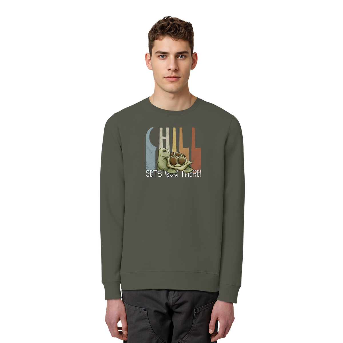 Gechillt gemütliche Schildkröte - Organic Basic Unisex Sweatshirt