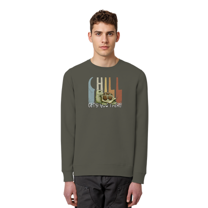 Gechillt gemütliche Schildkröte - Organic Basic Unisex Sweatshirt